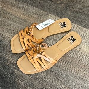 Steve Madden SM New York Women's Melody Tan Sandals Size 9 NWT
